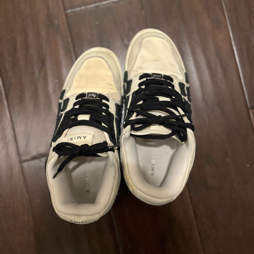 Amiri Women’s  Cream and Black Sneakers